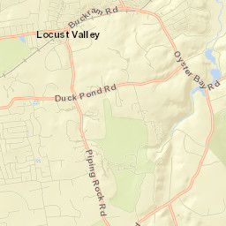 Locust Valley Street Map