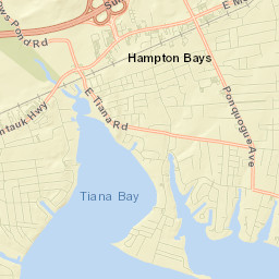Hampton Bays Street Map