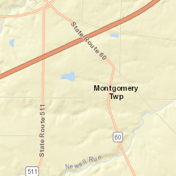 Ashland County Street Map