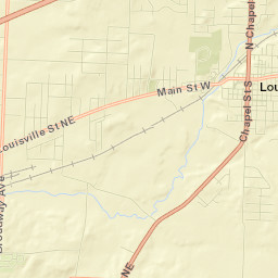 Louisville Street Map