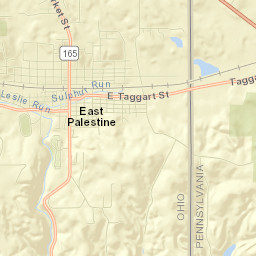 East Palestine Street Map
