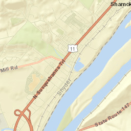 Hummels Wharf Street Map