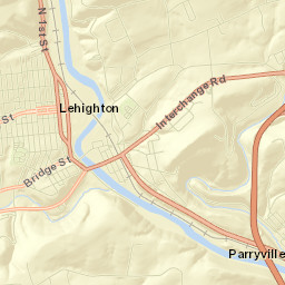 Lehighton Street Map