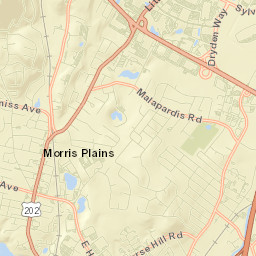 Morris Plains Street Map