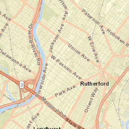 Rutherford Street Map