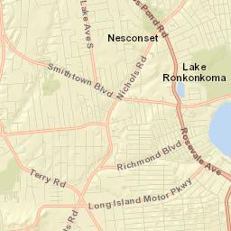 Lake Ronkonkoma Street Map