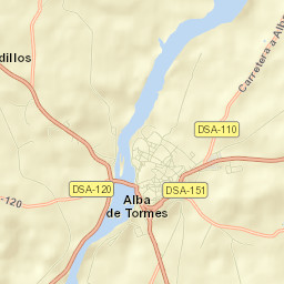 Alba de Tormes Street Map