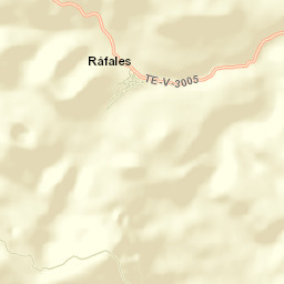 Ráfales Street Map