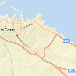 Porto Torres Street Map