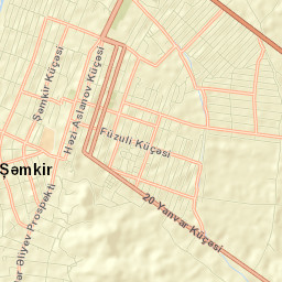 Shamkhor Street Map