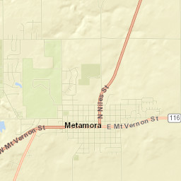 Metamora Street Map