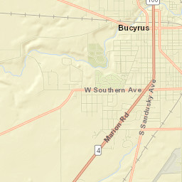 Bucyrus Street Map