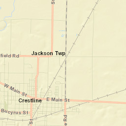 Crestline Street Map