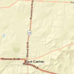 East Canton Street Map