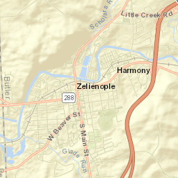 Zelienople Street Map