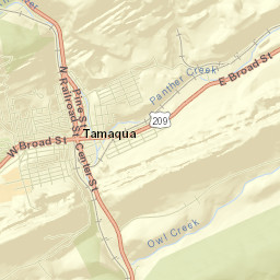 Tamaqua Street Map