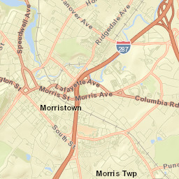 Morristown Street Map