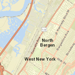 North Bergen Street Map