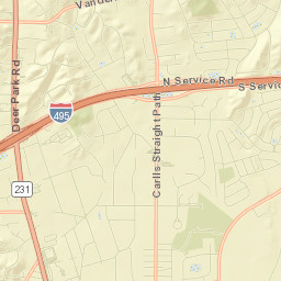 Dix Hills Street Map