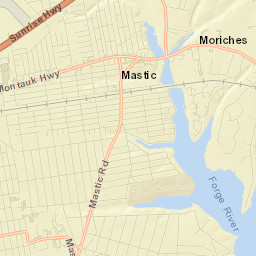 Mastic Street Map