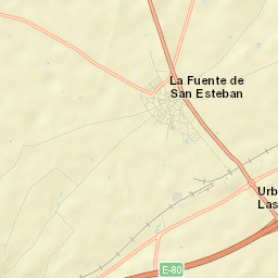 La Fuente de San Esteban Street Map