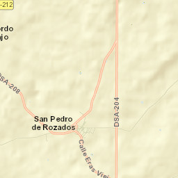 San Pedro de Rozados Street Map