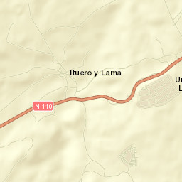 Ituero y Lama Street Map