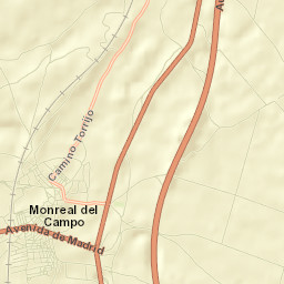 Monreal del Campo Street Map