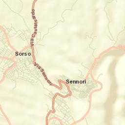 Sennori Street Map