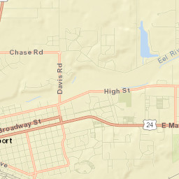 Cass County Street Map