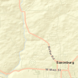 Saxonburg Street Map