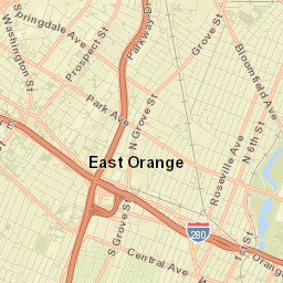 East Orange Street Map