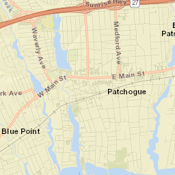 Patchogue Street Map