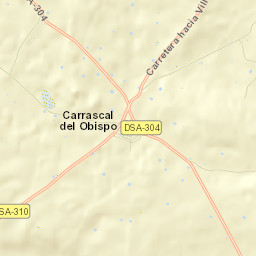 Carrascal del Obispo Street Map