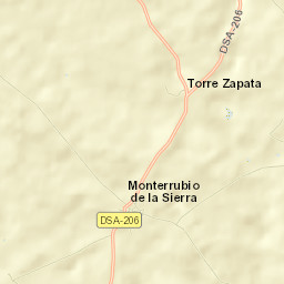 Monterrubio de la Sierra Street Map