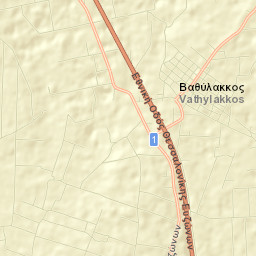 Vathýlakkos Street Map