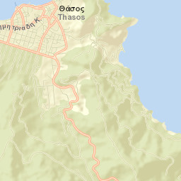 Thásos Street Map