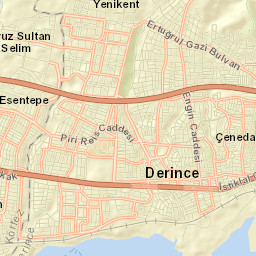 Derince Street Map