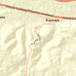Kaynaşlı İlçesi Street Map