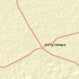Qŭrghontepa Tumani Street Map