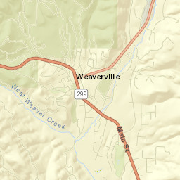 Weaverville Street Map