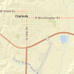 Clarinda Street Map