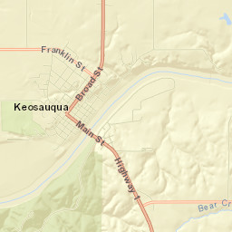 Keosauqua Street Map