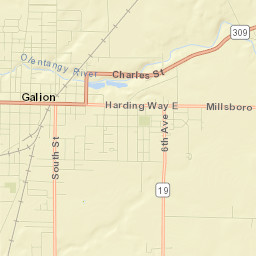 Galion Street Map