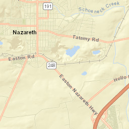 Nazareth Street Map