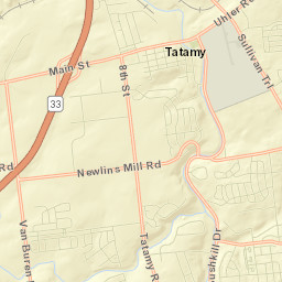 Tatamy Street Map