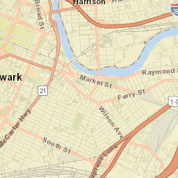 Newark Street Map