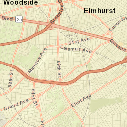 Woodside Street Map