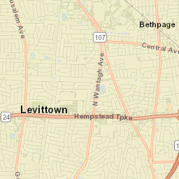 Levittown Street Map