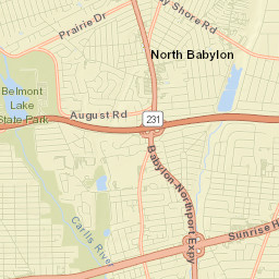 North Babylon Street Map